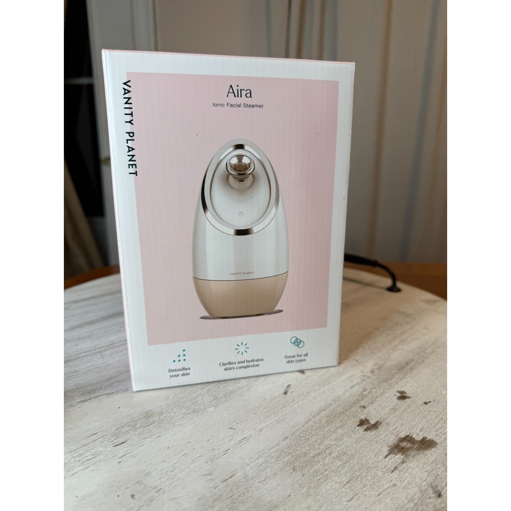 Vanity Planet Aira Ionic‎ Facial Steamer w/3 Essential Oil Baskets Silver